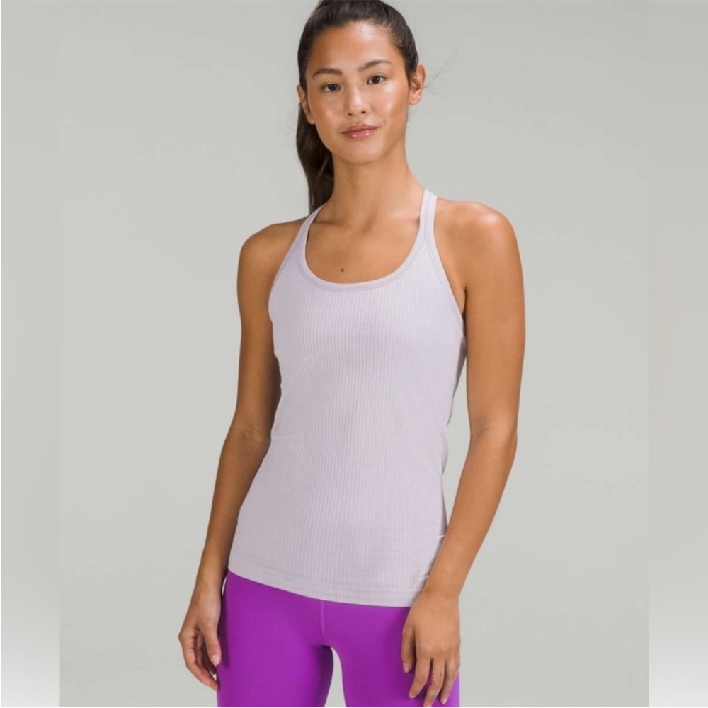 Women's Lavender Lululemon Ebb to Street Tank Top - 14